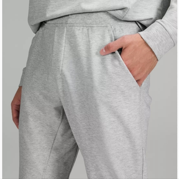 Lululemon city sweat joggers sweatpants heathered light gray men's small - Picture 3 of 12